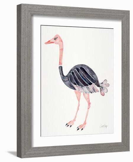 Ostrich-Cat Coquillette-Framed Giclee Print