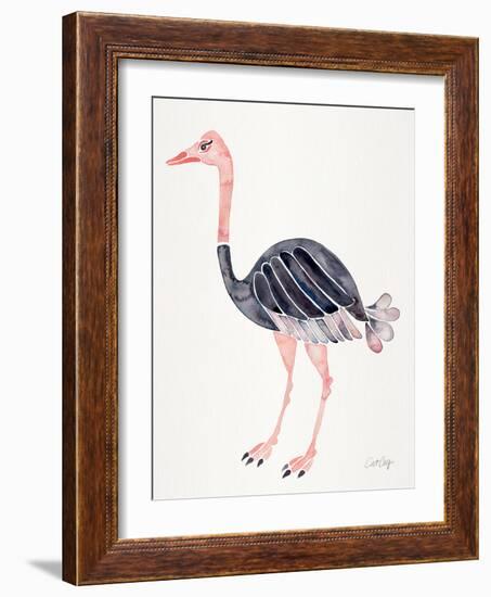 Ostrich-Cat Coquillette-Framed Giclee Print