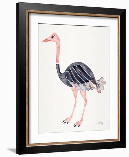 Ostrich-Cat Coquillette-Framed Giclee Print