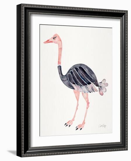 Ostrich-Cat Coquillette-Framed Giclee Print