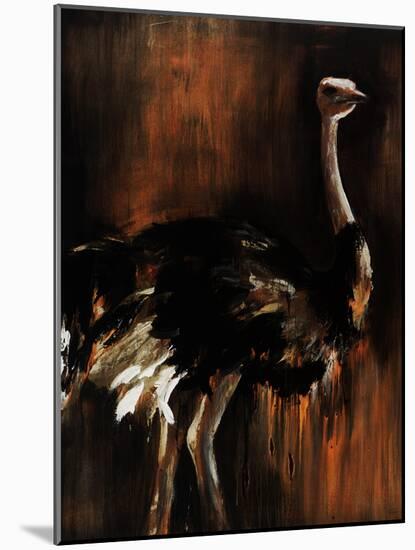 Ostrich-Sydney Edmunds-Mounted Giclee Print