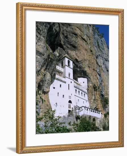 Ostrog Monastery, Tramontana, Montenegro, Europe-Stuart Black-Framed Photographic Print