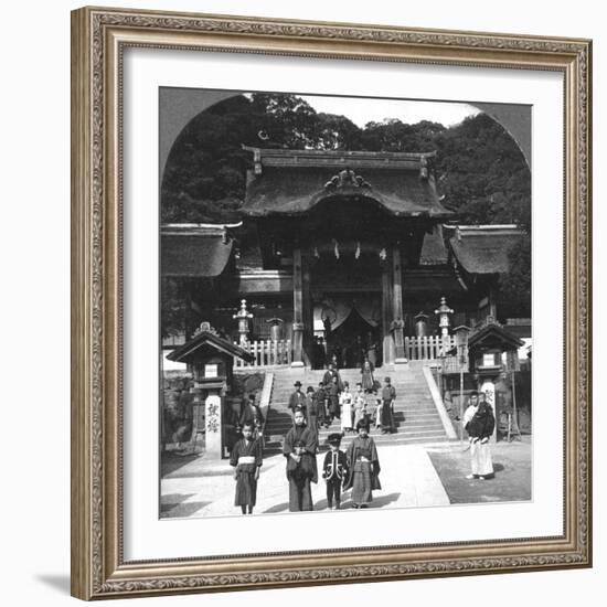 Osua Temple, Nagasaki, Japan, 1901-BL Singley-Framed Photographic Print