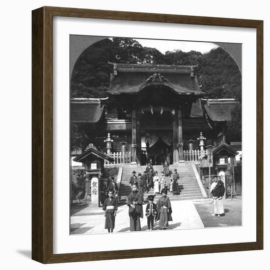 Osua Temple, Nagasaki, Japan, 1901-BL Singley-Framed Photographic Print