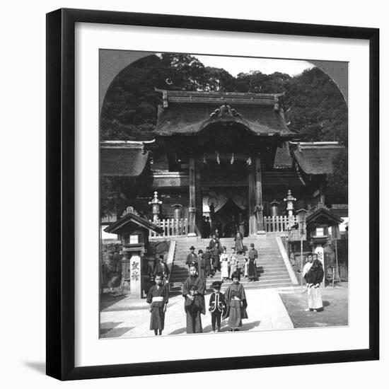 Osua Temple, Nagasaki, Japan, 1901-BL Singley-Framed Photographic Print