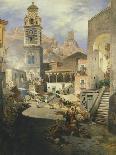 Castel Sant' Angelo at Dusk, 1882-Oswald Achenbach-Giclee Print