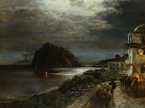Abendlicher Strand bei Ischia. 1879-Oswald Achenbach-Giclee Print