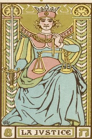 Tarot: 8 La Justice' Photographic Print - Oswald Wirth | Art.com