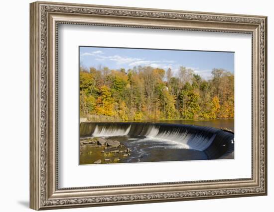 Oswego Canal at Minetto, Lock 5 Spillway, New York, USA-Cindy Miller Hopkins-Framed Photographic Print