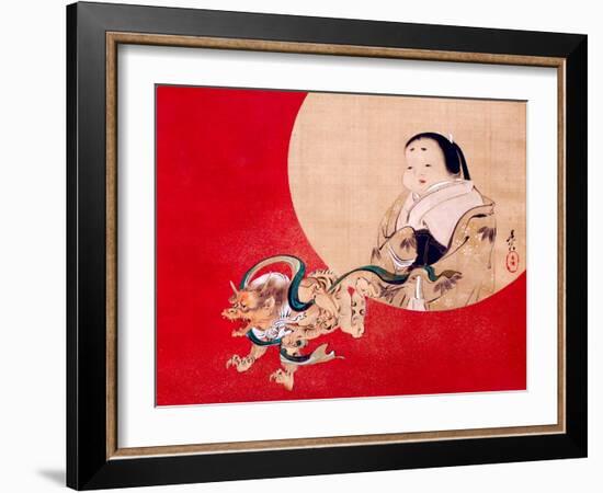 Otafuku and Demon-Zeshin Shibata-Framed Giclee Print