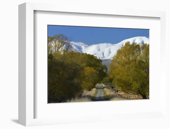 Otago Central Rail Trail , Ida Range, Central Otago, South Island, New Zealand-David Wall-Framed Photographic Print