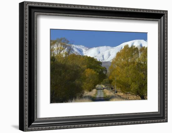 Otago Central Rail Trail , Ida Range, Central Otago, South Island, New Zealand-David Wall-Framed Photographic Print