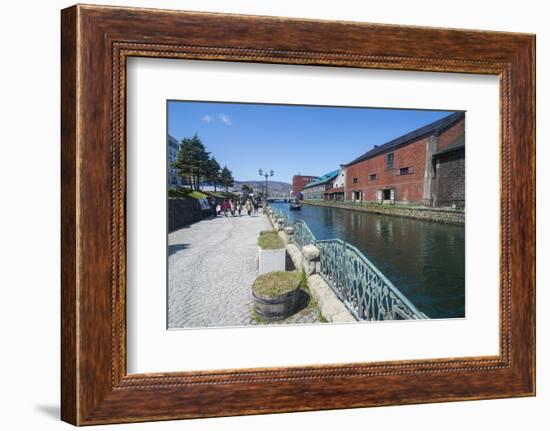 Otaru canal, Otaru, Hokkaido, Japan, Asia-Michael Runkel-Framed Photographic Print