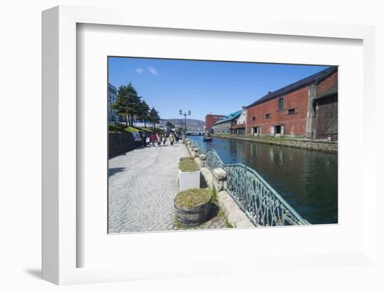 Otaru canal, Otaru, Hokkaido, Japan, Asia-Michael Runkel-Framed Photographic Print