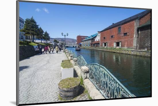 Otaru canal, Otaru, Hokkaido, Japan, Asia-Michael Runkel-Mounted Photographic Print