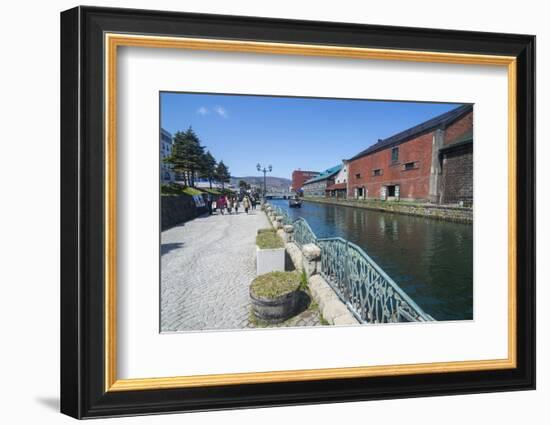 Otaru canal, Otaru, Hokkaido, Japan, Asia-Michael Runkel-Framed Photographic Print