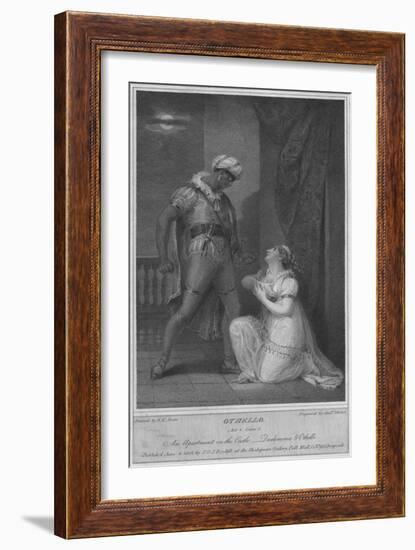 'Othello. Act 4. Scene 2. An Apartment in the Castle. Desdemona & Othello', 1801-Andrew Michel-Framed Giclee Print