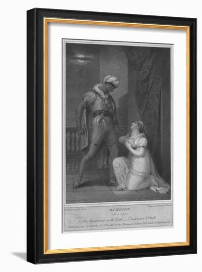 'Othello. Act 4. Scene 2. An Apartment in the Castle. Desdemona & Othello', 1801-Andrew Michel-Framed Giclee Print