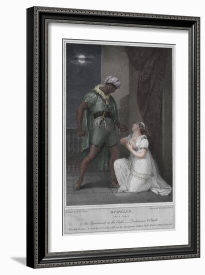 'Othello. Act 4. Scene 2. An Apartment in the Castle. Desdemona & Othello', 1801-Andrew Michel-Framed Giclee Print
