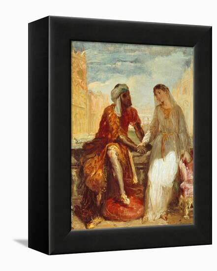 Othello and Desdemona, 1844-Theodore Chasseriau-Framed Premier Image Canvas