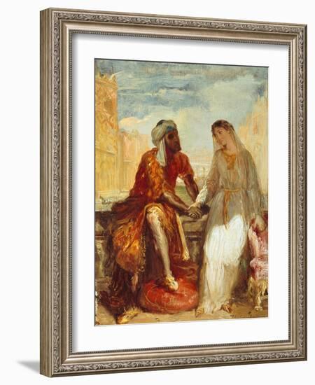 Othello and Desdemona, 1844-Theodore Chasseriau-Framed Giclee Print