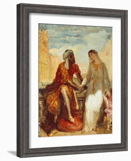 Othello and Desdemona, 1844-Theodore Chasseriau-Framed Giclee Print