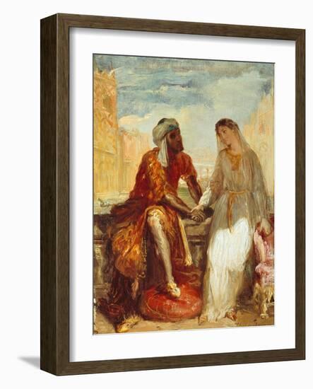 Othello and Desdemona, 1844-Theodore Chasseriau-Framed Giclee Print