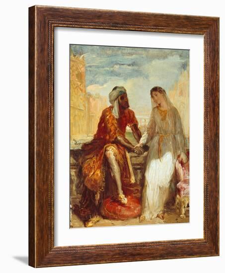 Othello and Desdemona, 1844-Theodore Chasseriau-Framed Giclee Print