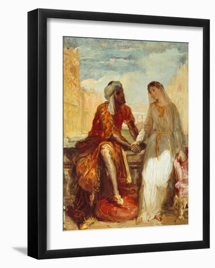 Othello and Desdemona, 1844-Theodore Chasseriau-Framed Giclee Print