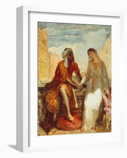 Othello and Desdemona, 1844-Theodore Chasseriau-Framed Giclee Print