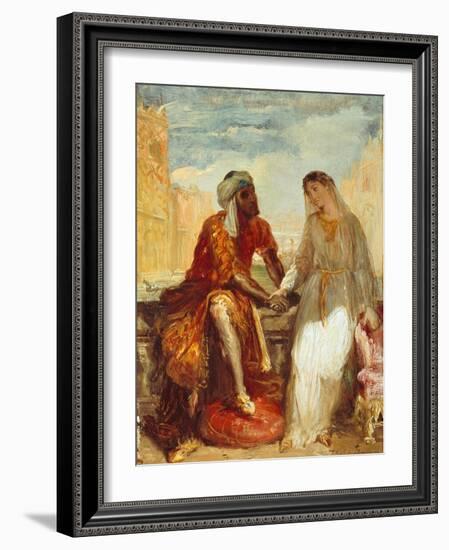 Othello and Desdemona, 1844-Theodore Chasseriau-Framed Giclee Print