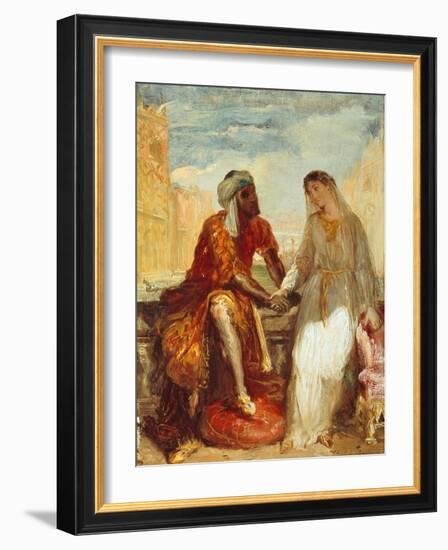 Othello and Desdemona, 1844-Theodore Chasseriau-Framed Giclee Print