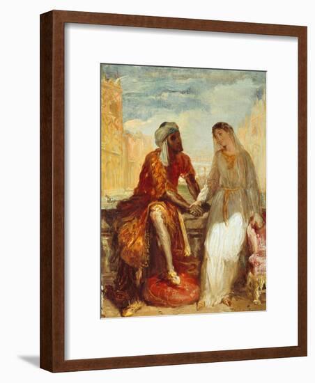 Othello and Desdemona, 1844-Theodore Chasseriau-Framed Giclee Print