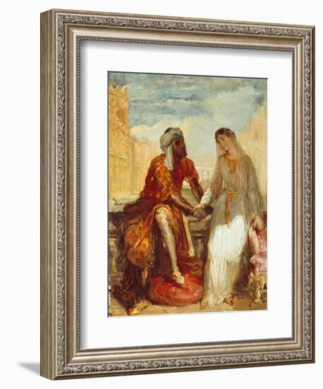 Othello and Desdemona, 1844-Theodore Chasseriau-Framed Giclee Print