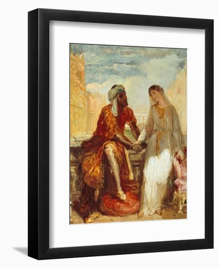 Othello and Desdemona, 1844-Theodore Chasseriau-Framed Giclee Print