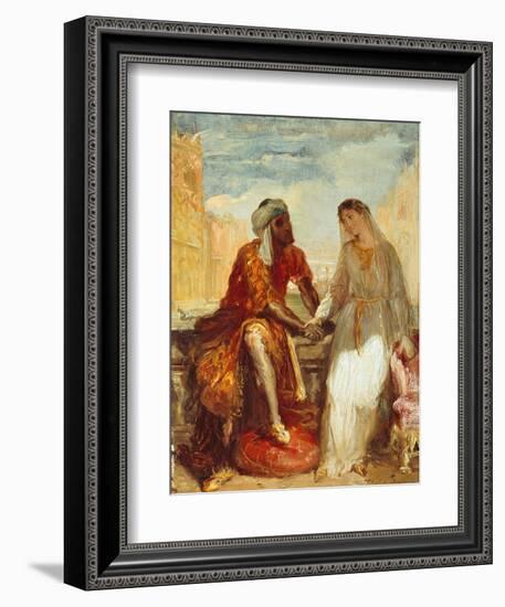 Othello and Desdemona, 1844-Theodore Chasseriau-Framed Giclee Print