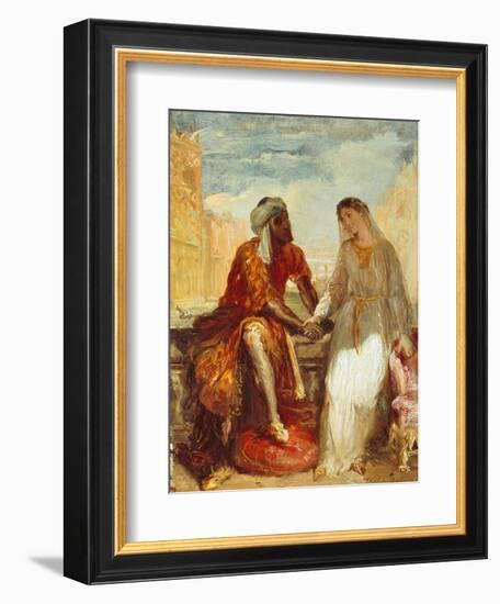 Othello and Desdemona, 1844-Theodore Chasseriau-Framed Giclee Print