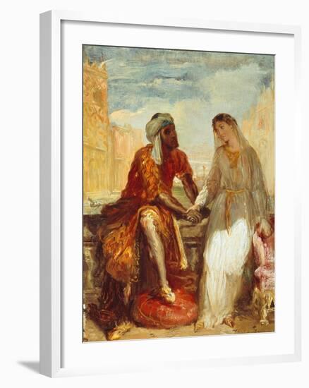 Othello and Desdemona, 1844-Theodore Chasseriau-Framed Giclee Print