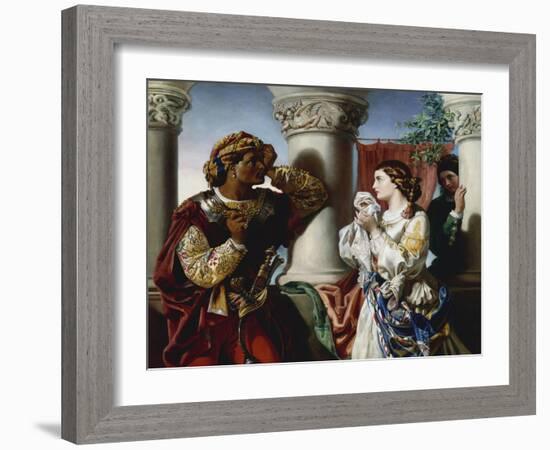 Othello and Desdemona-Daniel Maclise-Framed Giclee Print