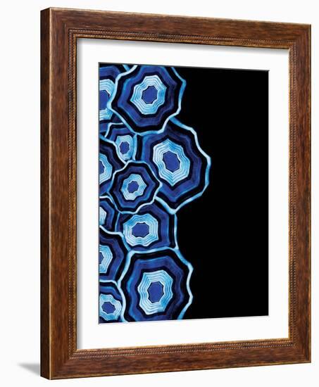 Other Half Of Blue Agates-Jace Grey-Framed Art Print