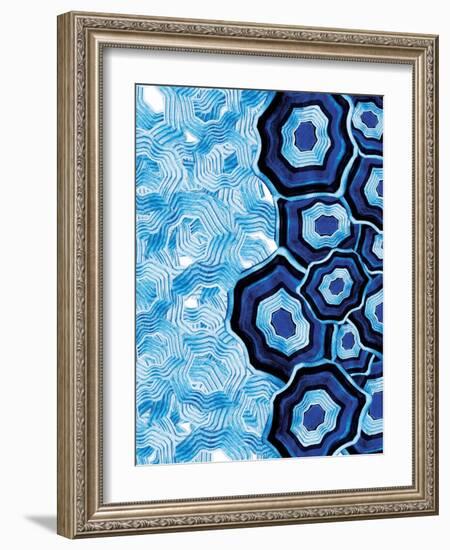 Other Half Of Blue White Agates-Jace Grey-Framed Premium Giclee Print