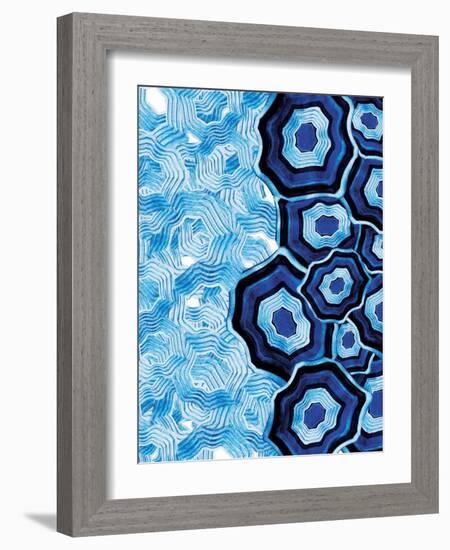 Other Half Of Blue White Agates-Jace Grey-Framed Premium Giclee Print