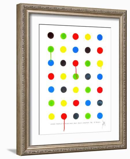 Other People's Paintings Only Much Cheaper: No. 6 Hirst.-Juan Sly-Framed Art Print