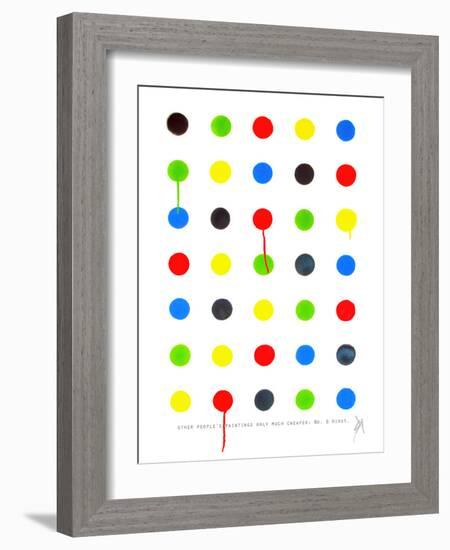 Other People's Paintings Only Much Cheaper: No. 6 Hirst.-Juan Sly-Framed Art Print