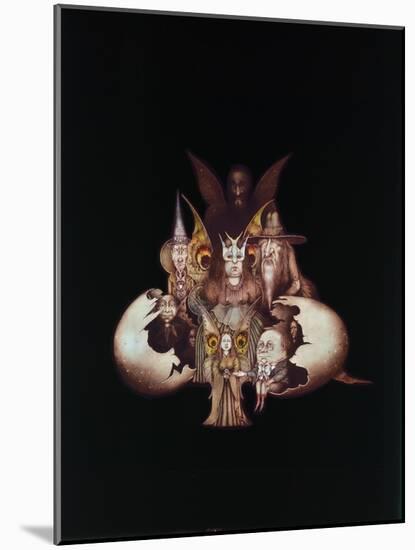 Other World Characters Emerging from Egg or the Birth of Fairyland-Wayne Anderson-Mounted Giclee Print