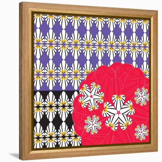 Otis Faces & Flowers-Belen Mena-Framed Premier Image Canvas