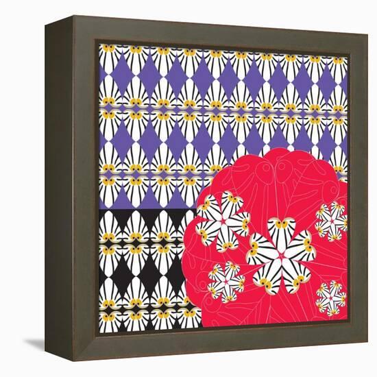 Otis Faces & Flowers-Belen Mena-Framed Premier Image Canvas