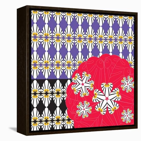 Otis Faces & Flowers-Belen Mena-Framed Premier Image Canvas