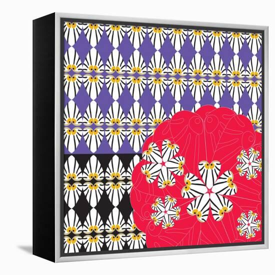 Otis Faces & Flowers-Belen Mena-Framed Premier Image Canvas