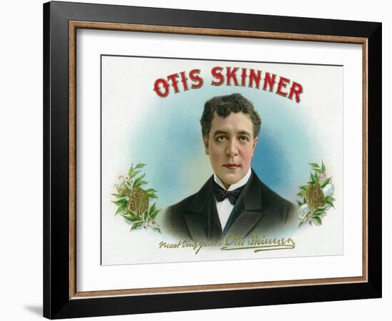 Otis Skinner Brand Cigar Box Label-Lantern Press-Framed Art Print